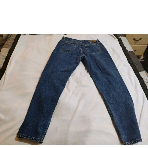 St. John's Bay Dark Blue Straight Leg Jeans - Picture 5 of 10